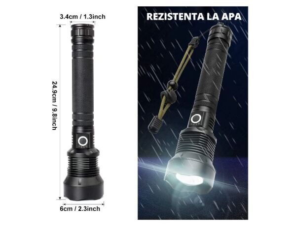 Super Lanterna Tactica LED Profesionala